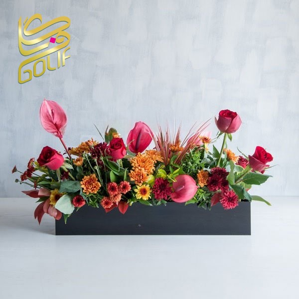 باکس گل تبریک هدیه عاشقانه تولد ارسال رایگان زیبا لاکچری ارسال فوری سریع گل فروشی آنلاین گل فروشی گلیف جعبه گل زیبا لاکچری آنترویم لیلیوم ارکیده