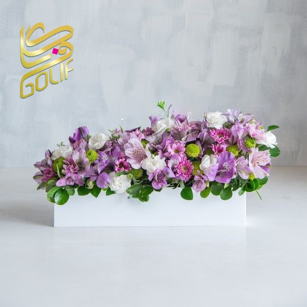 باکس گل تبریک هدیه عاشقانه تولد ارسال رایگان زیبا لاکچری ارسال فوری سریع گل فروشی آنلاین گل فروشی گلیف جعبه گل زیبا لاکچری آنترویم لیلیوم ارکیده
