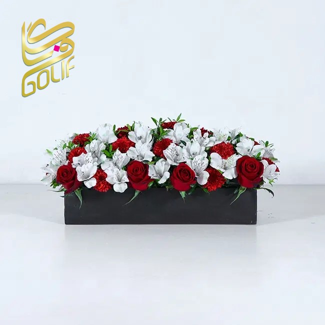 باکس گل تبریک هدیه عاشقانه تولد ارسال رایگان زیبا لاکچری ارسال فوری سریع گل فروشی آنلاین گل فروشی گلیف جعبه گل زیبا لاکچری آنترویم لیلیوم ارکیده